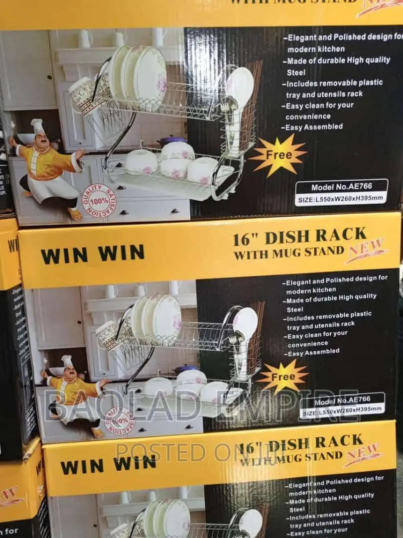 16 Inches Win Win Portable Dish Rack With Mug Stand