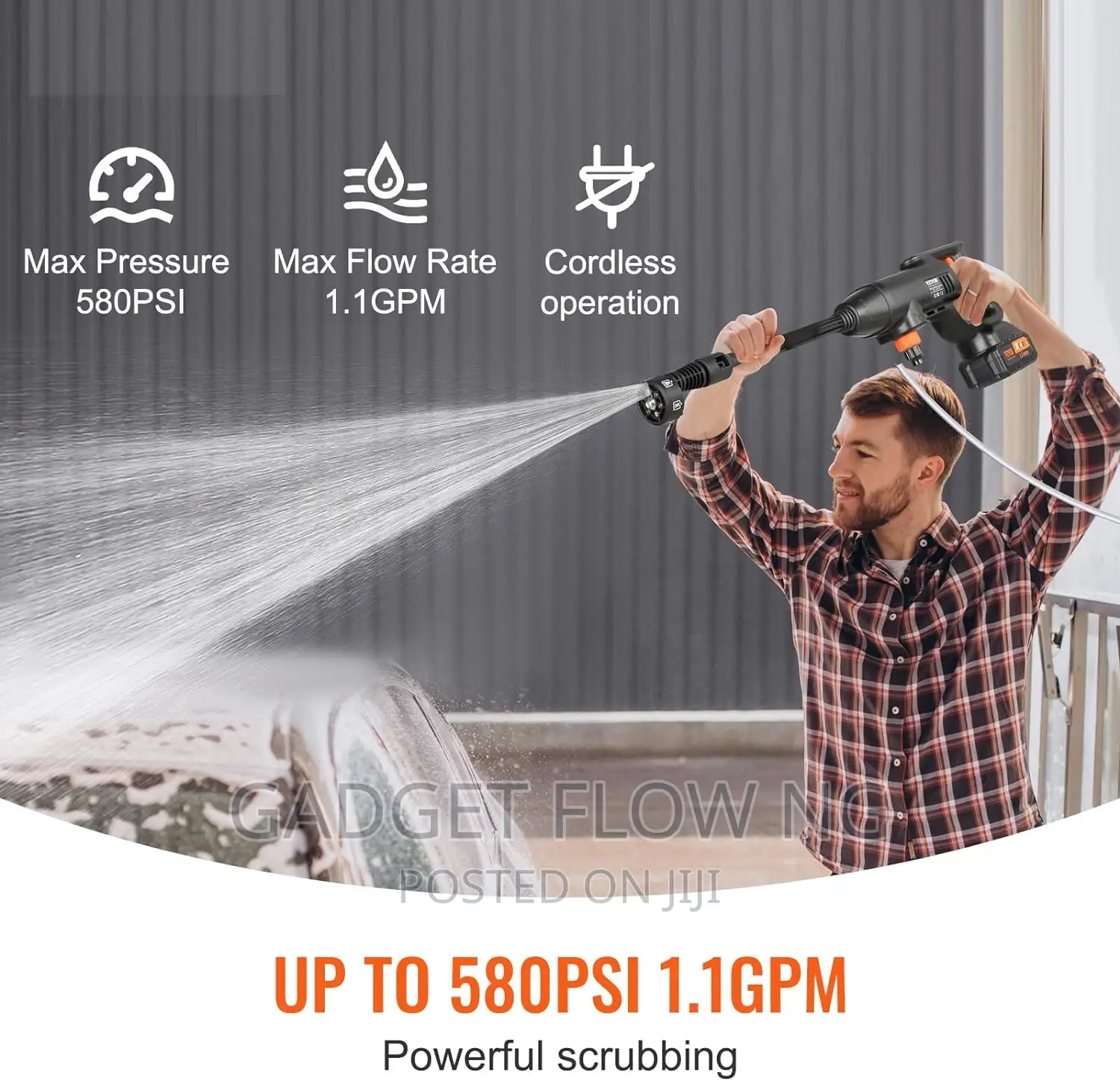 Portable Battery Power Cordless Washing