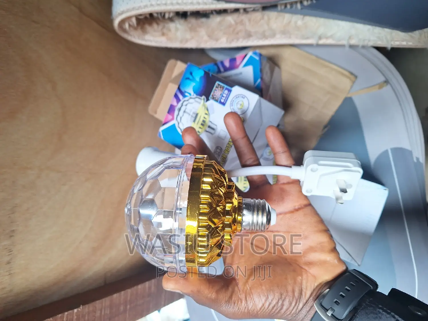 Colorful Rotating Magic Ball Disco Light With Sockets