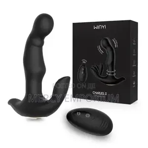 Prostate Massager Anal Plug Remote 360 Rotation Men Sex Toy