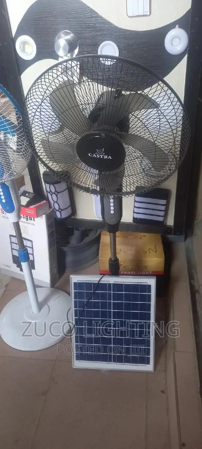 Solar Fan AC and DC With Separate Panel