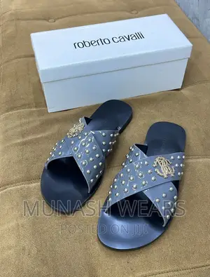 Roberto Cavali Leather Slipers