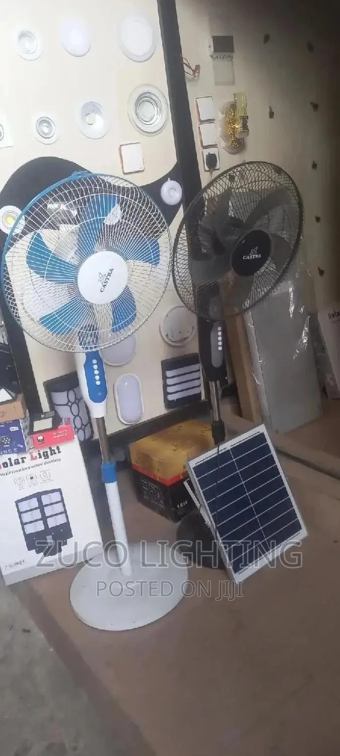 Solar Fan AC and DC With Separate Panel