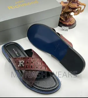 John Richmond Leather Slipers