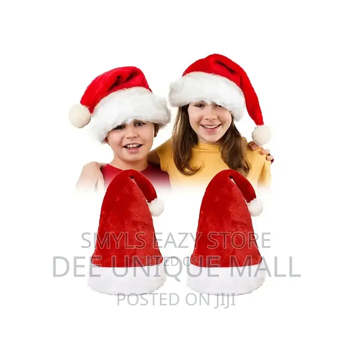 Christmas Santa Cap, Standard Quality 1 Pc