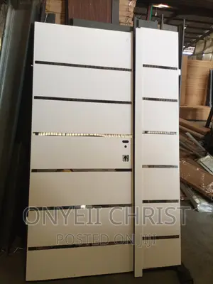 4x7ft Lsraeli Full Meta Steel Door White