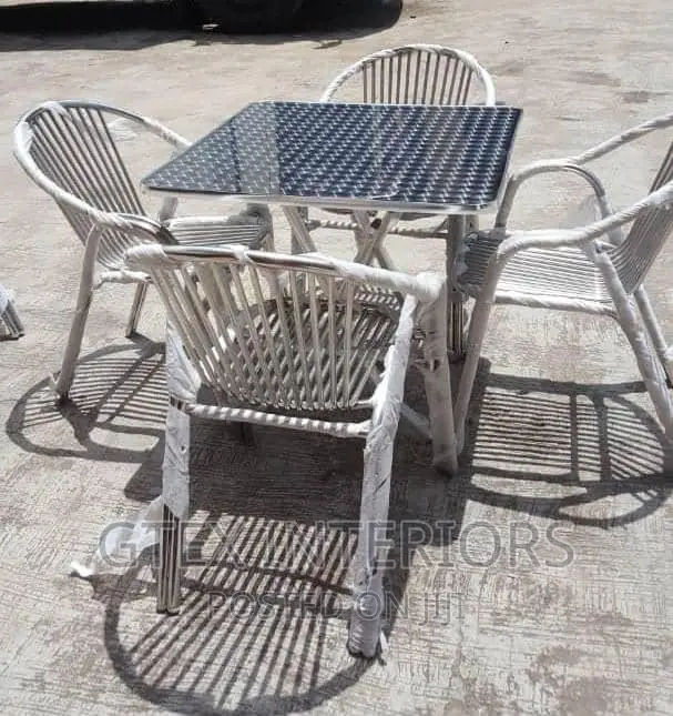 Outdoor Metal Dinning Table Set