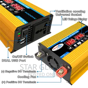 Dual USB LED Display 4000watts Automotive Modified Inverter