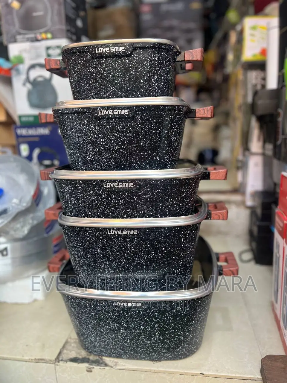 5 Sets Granite Cookware Set