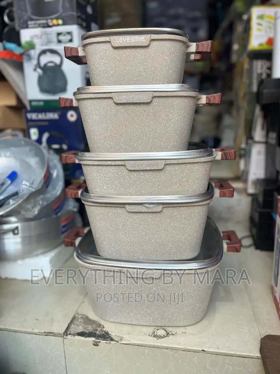 5 Sets Granite Cookware Set