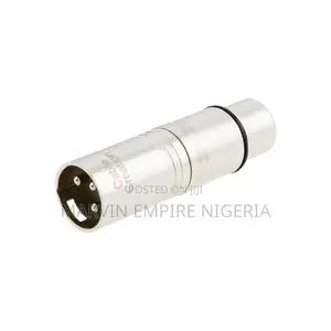 XLR 3 Pin Female to XLR 3 Pin Male Adapter, Silver
