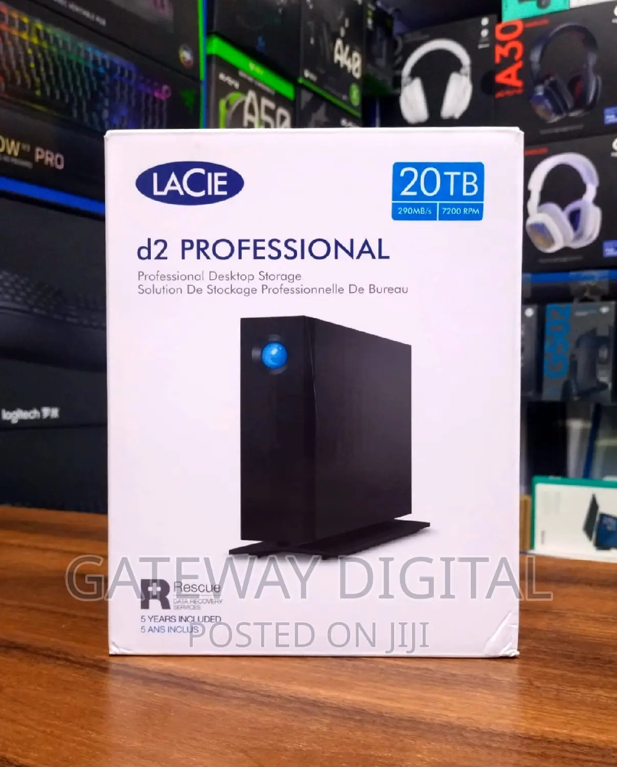 Lacie D2 Professional 20TB External Hard Drive Desktop HDD