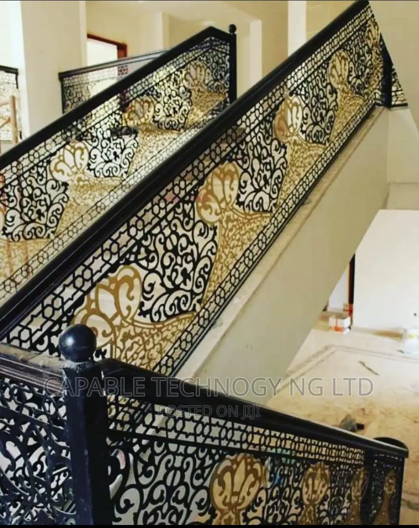 Laser Cut Wrought Iron Handrails