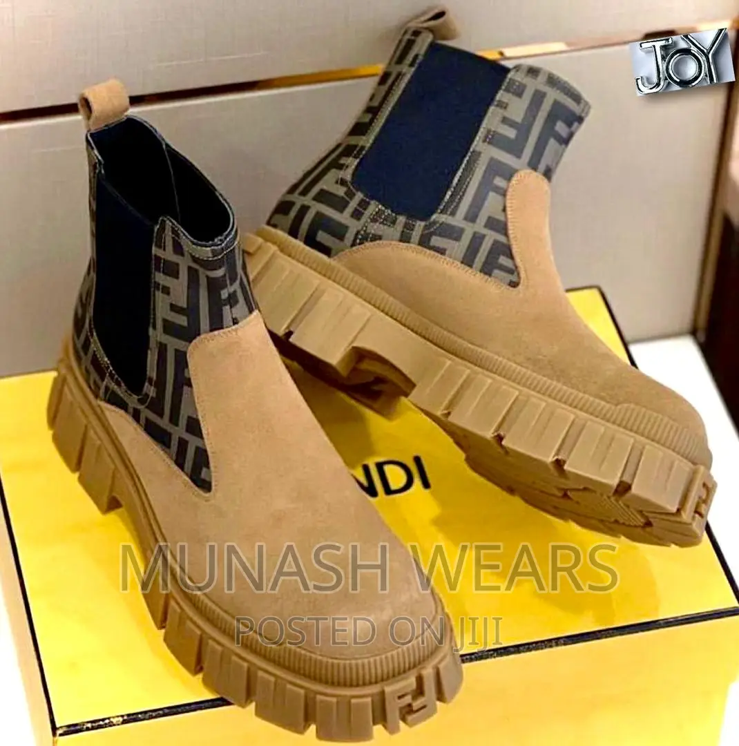 Luxury Original Leather Fendi Boot