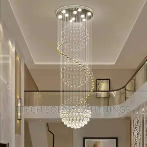 New Luxury 600mm L E D Rain Dropping Chandelier Light