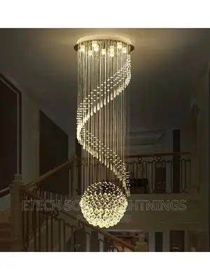 New Luxury L E D 600mm Rain Dropping Chandelier Light