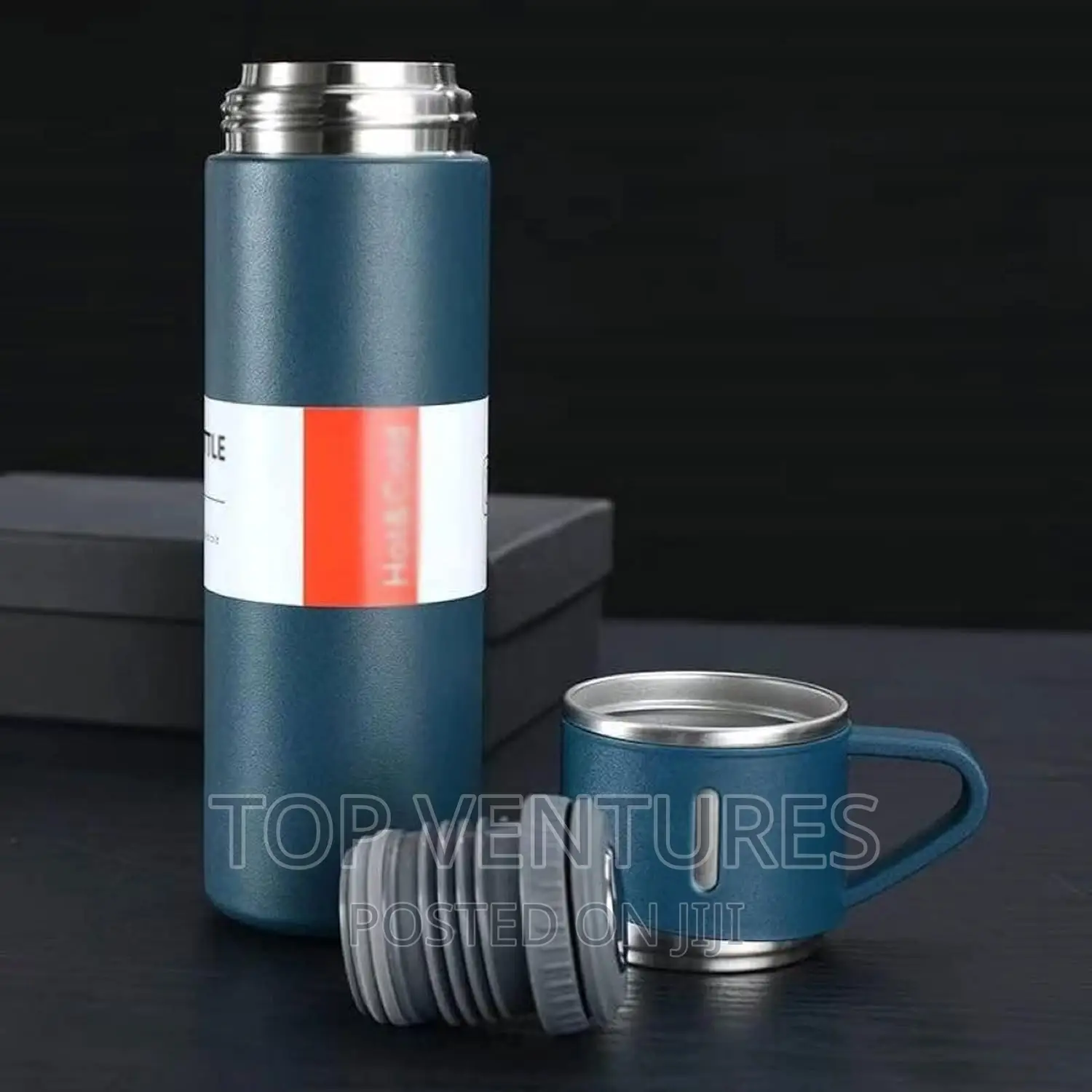 Vacuum Flask With 2 Cups Set - 500ml