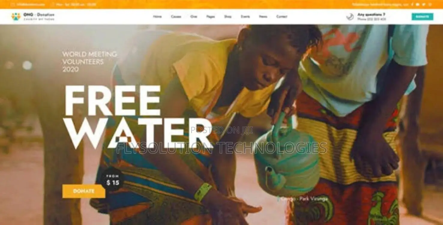 NGO Charity Website Webdesign