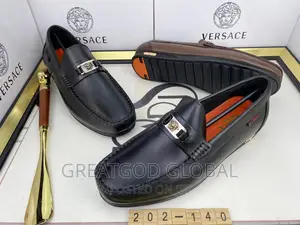 Luxury Versace Black Shoes