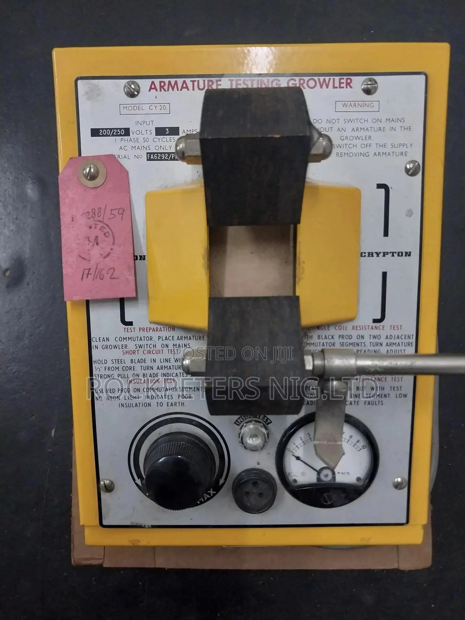 Crypton Armature Testing Growler
