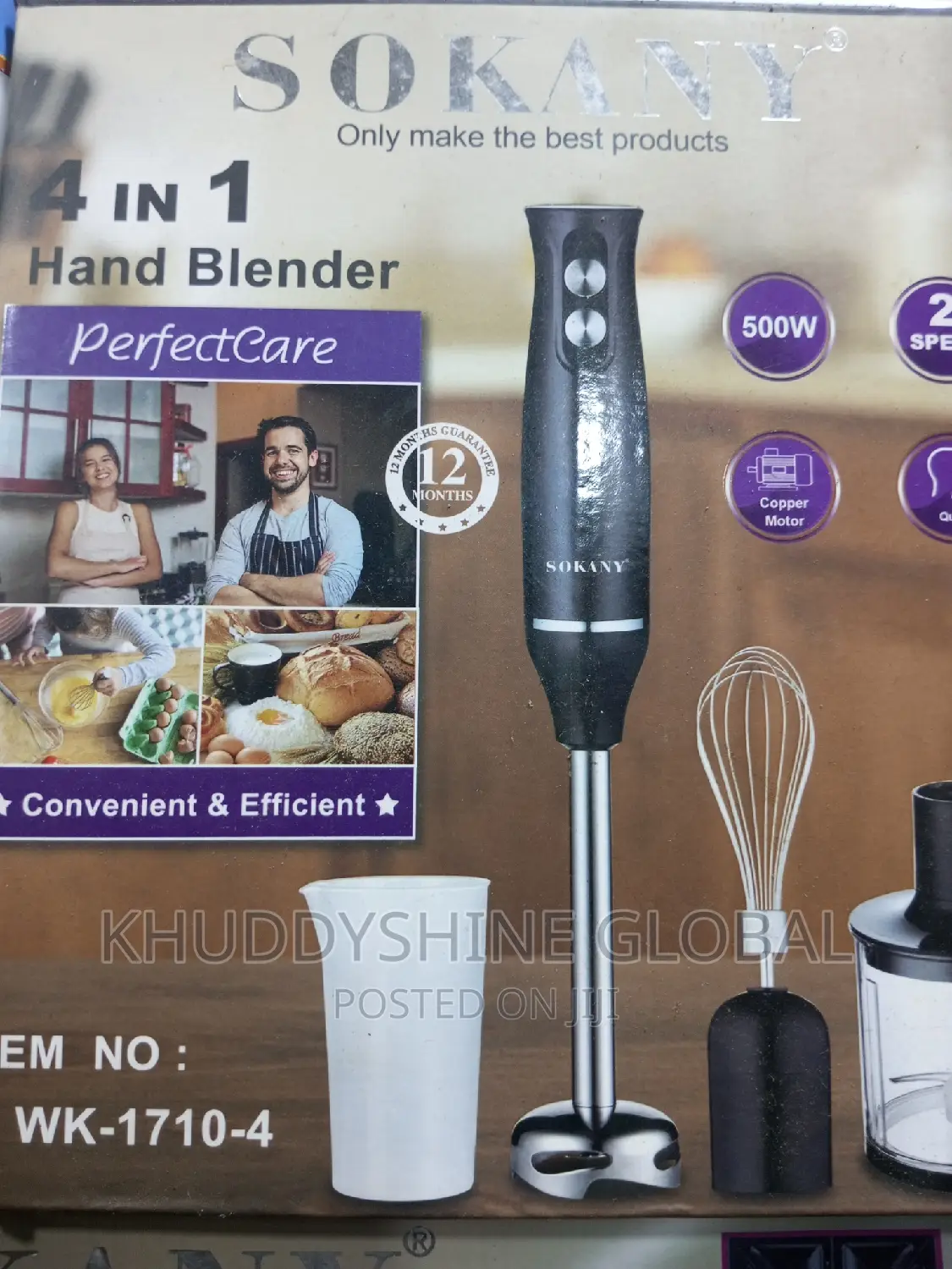 Sokany 4 IN 1 Hand Blender