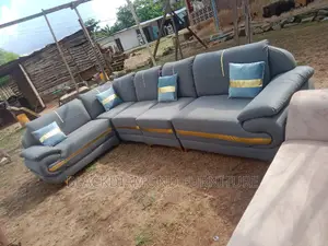 L Shape Fabric Sofa by Blackdiamondfurniture Interior