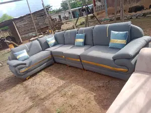 L Shape Fabric Sofa by Blackdiamondfurniture Interior