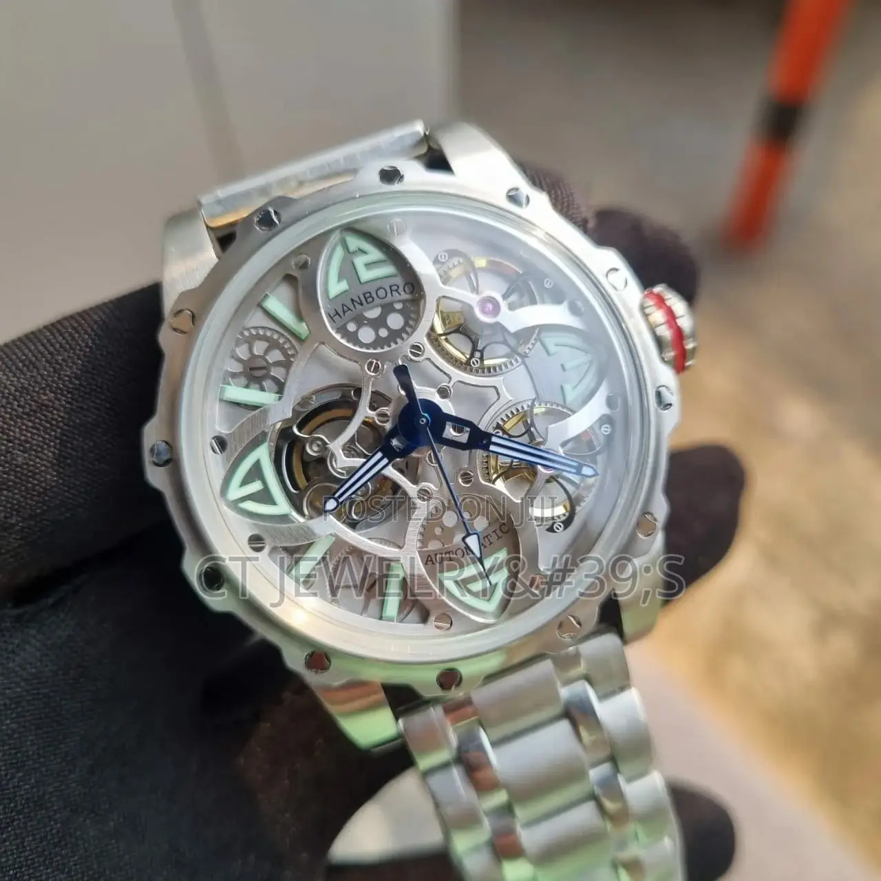 Quality Authentic Hanboro Mechanic Engine Wristwatch Chain