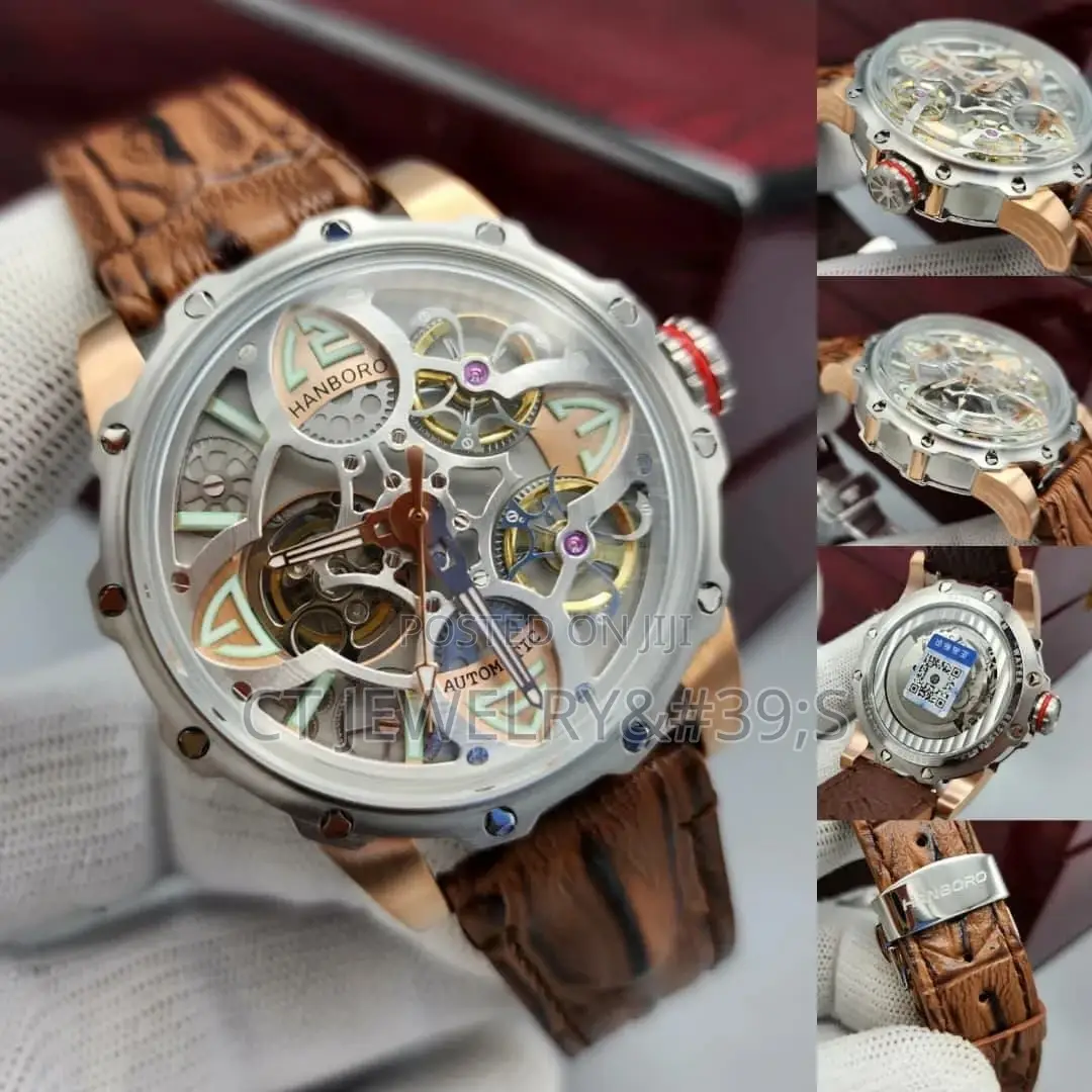 Quality Authentic Hanboro Mechanic Engine Wristwatch Chain