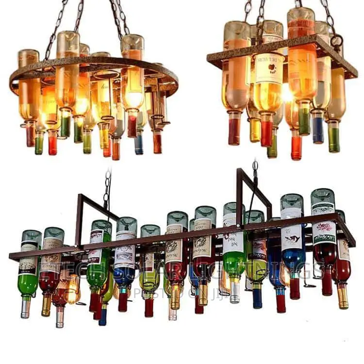 Exclusive Bottle Design Restaurant, Bar Chandelier Light