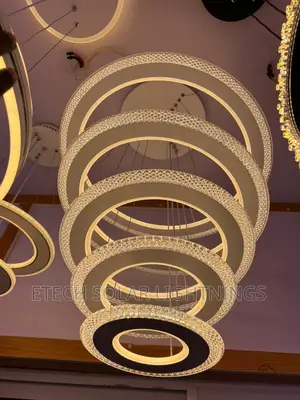 New Luxury L E D 800mm Dropping Chandelier Light 5. Steps