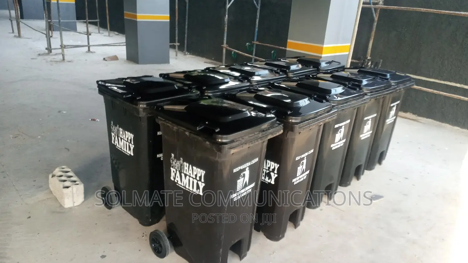240 Litres Wheelie Waste Dustbin High Quality Rubber Plastic
