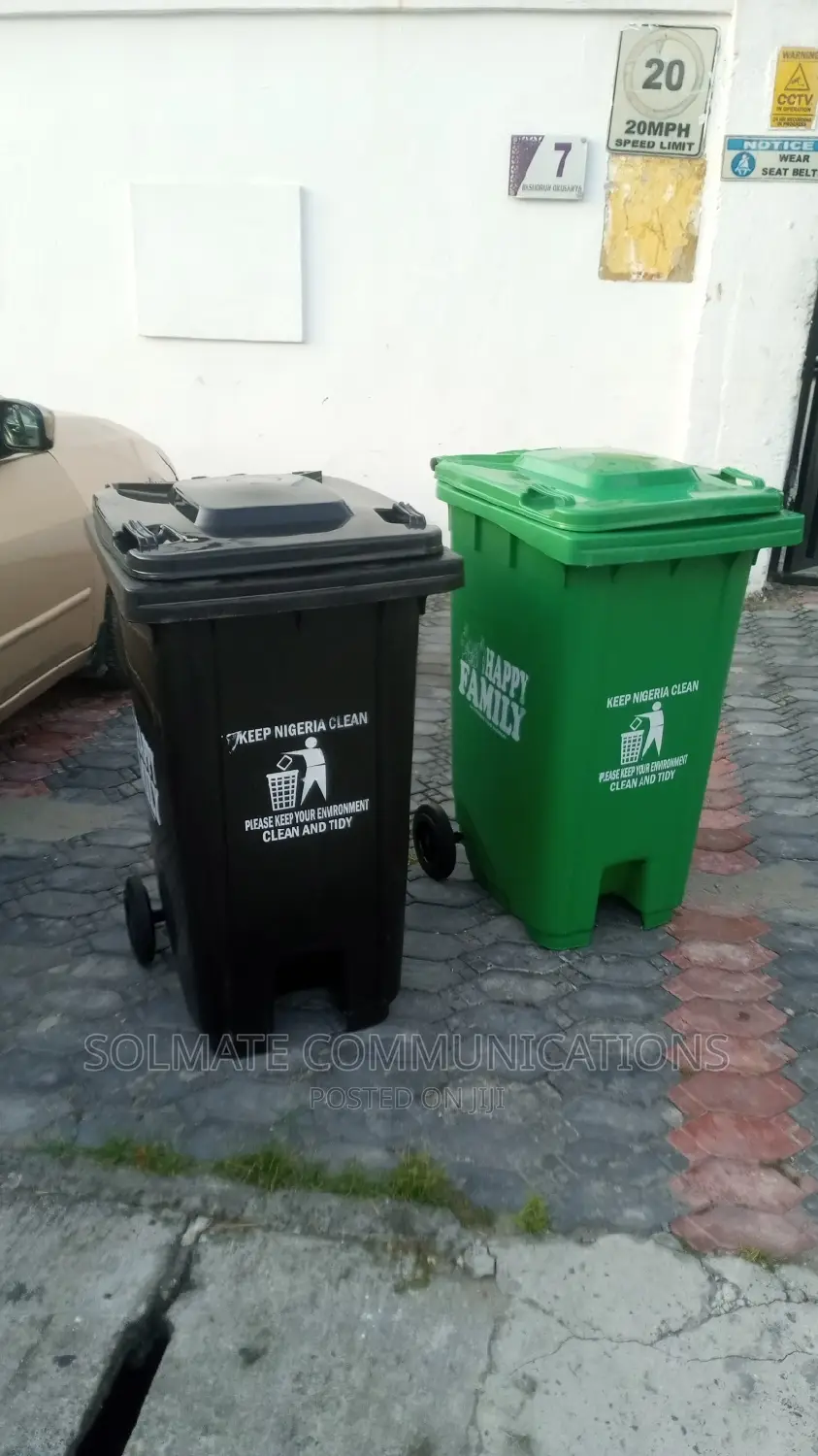 240 Litres Wheelie Waste Dustbin High Quality Rubber Plastic