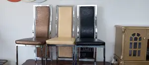 Dinning Chair With Stanlless Legs.