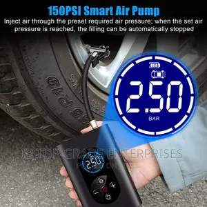 Wireless Digital LED Lamp Rechargeable Inflatable Air Pump