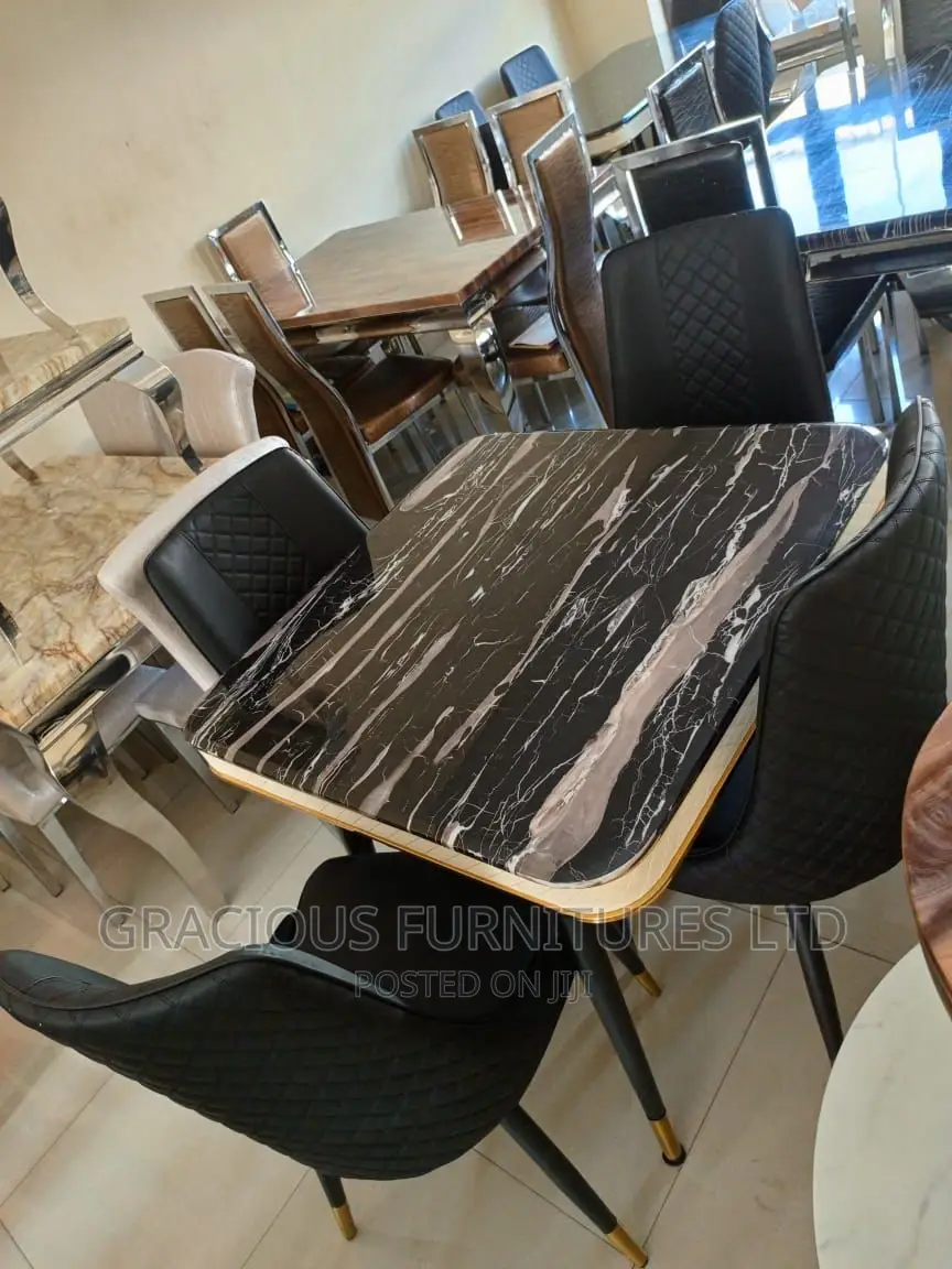 Unique Marble Dining Set by 4