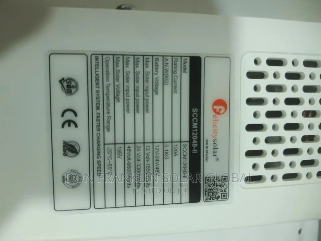 120ah Felicity MPPT Solar Charger Controller New Design