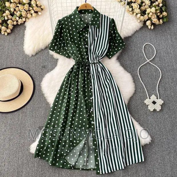 Polka Dot Dress in Surulere Clothing, Mosunmola Ojo