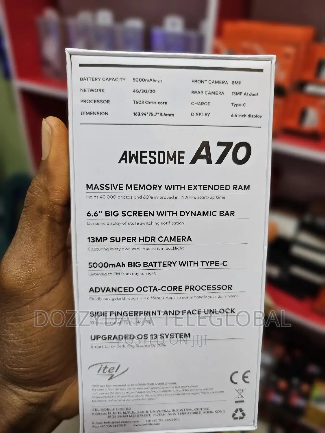 New Itel A70 128 GB
