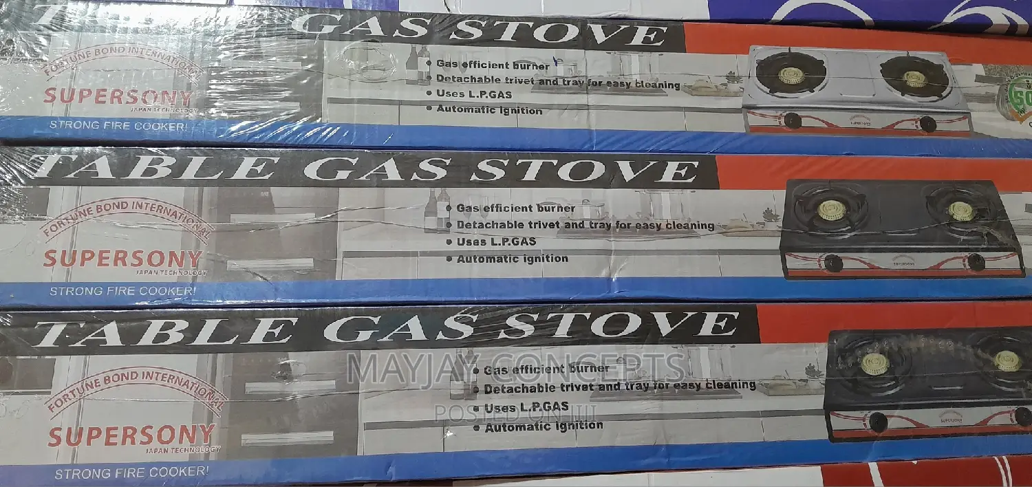 Super SONY Double Gas Cooker/Stove in Ibadan Kitchen Appliances, Mayjay Concepts Home