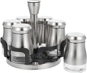 Convenient Rotating Spice Bottle - 6pcs