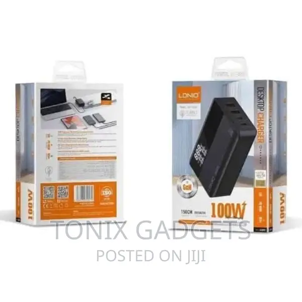 Desktop Charger - Fast Charging 4 Port USB + Voltage Display