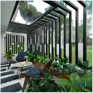 Garden Pergola With Open Rooftop