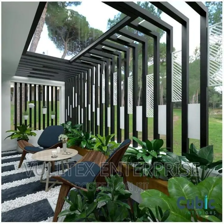 Garden Pergola With Open Rooftop