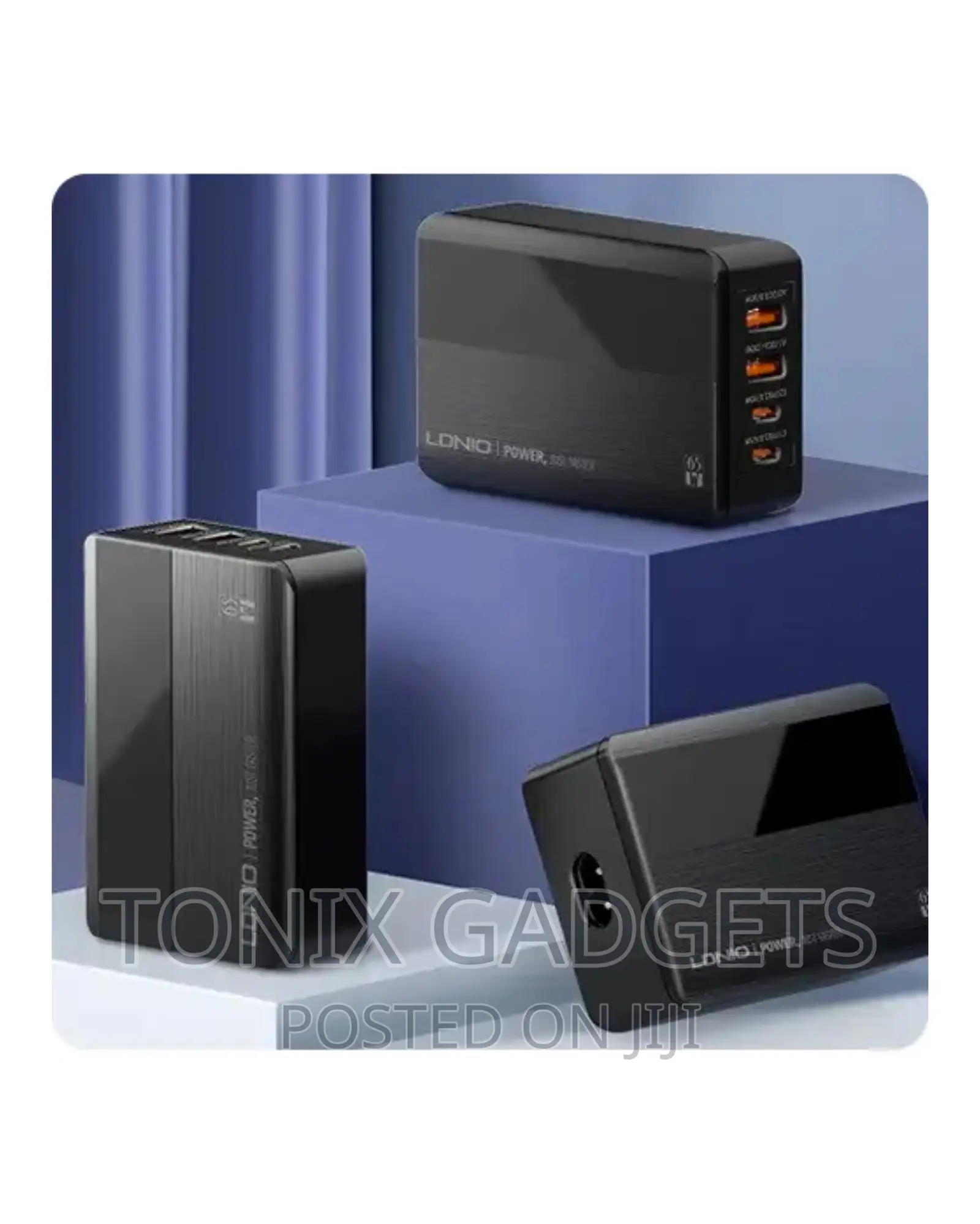 Desktop Charger - Fast Charging 4 Port USB + Voltage Display