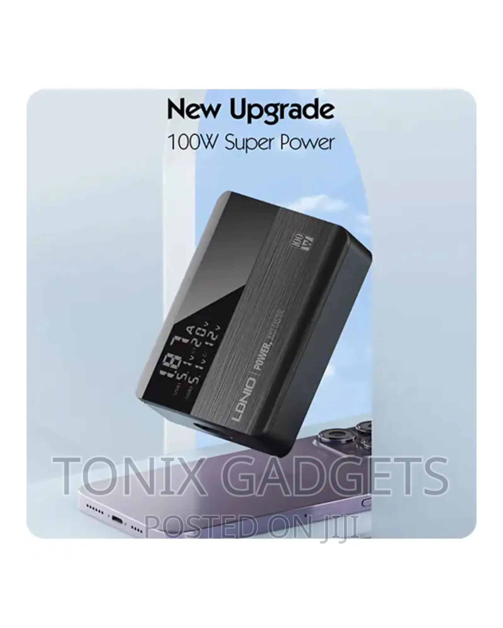 Desktop Charger - Fast Charging 4 Port USB + Voltage Display