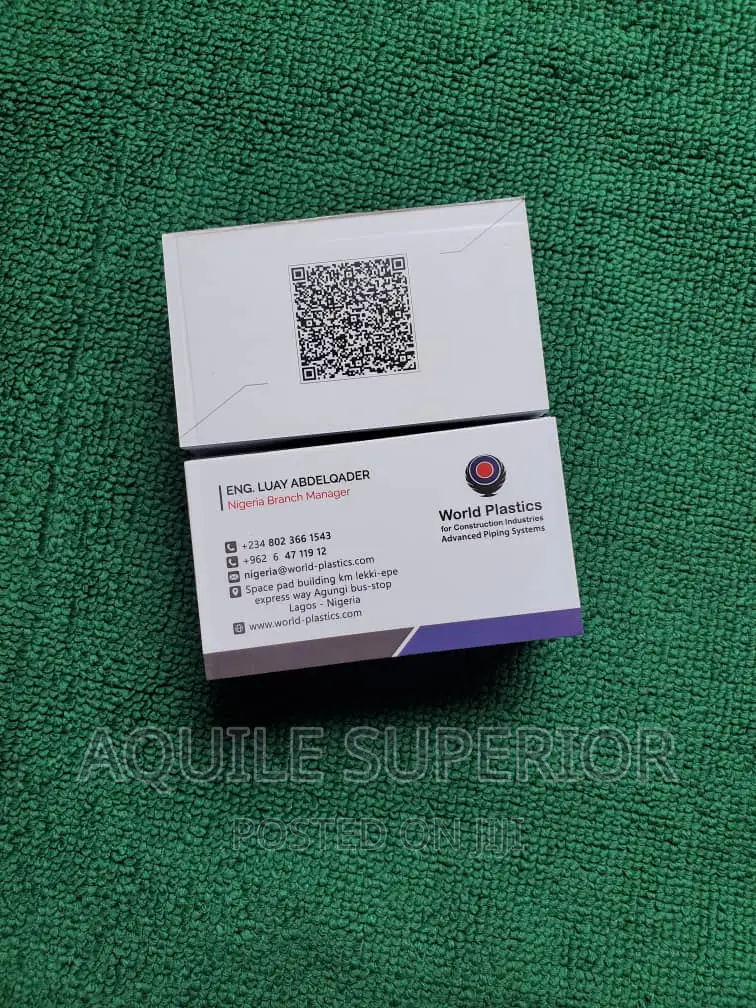 Business Card With Unique Qr Code
