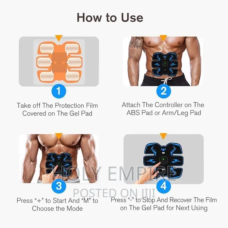 Abdominal Muscle Stimulator Ems Abs Trainer Electrostimula Abdo - image 3