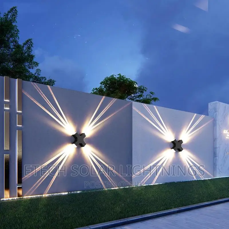 Exclusive Black L E D Indoors and Outdoors Wall Lights