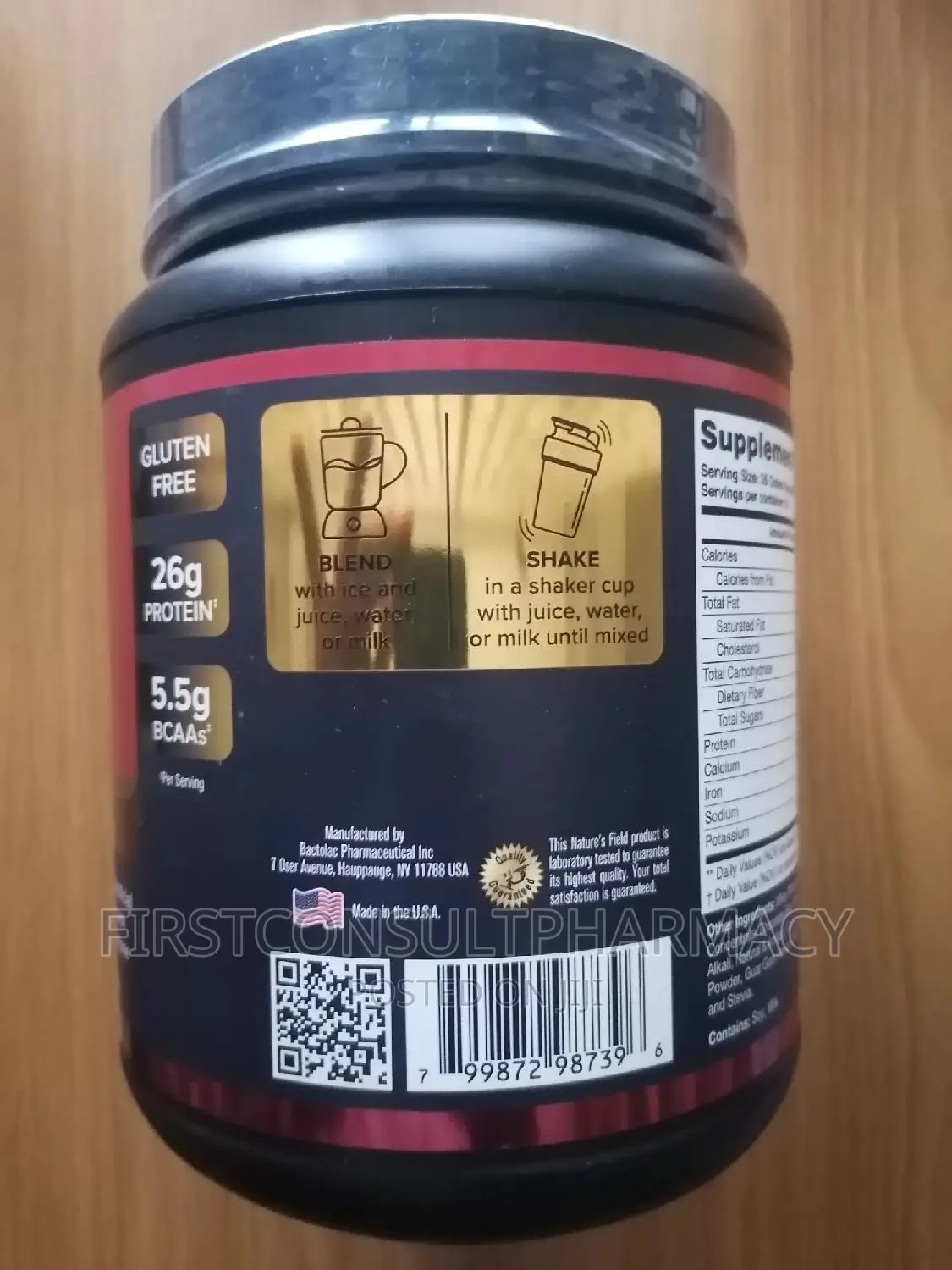 Nature's Field Whey Protein 2.32lb